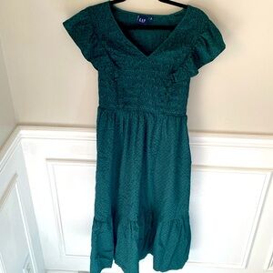 Gorgeous Emerald Green Dress GAP NWTO SZ Mtall 🌲🪲